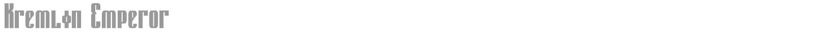 Kremlin Emperor font preview